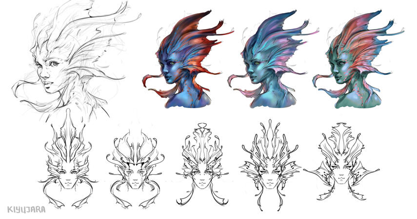 Head variation concepts and color base